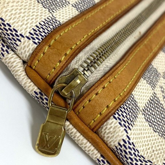 LOUIS VUITTON N51112 DamierAzur Pochette Bosphore Crossbody Shoulder Bag White - Picture 13 of 16